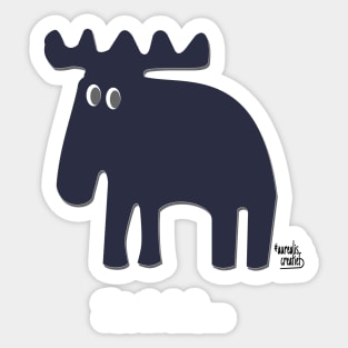 The Moose is Loose ... Sticker